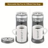 CHULUX Single Serve Coffee Brewer for Pod Capsule with 12 Ounce Built-in Water Tank,800 Watts,Gray